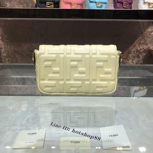 FENDI精品女包 芬迪BAGUETTE羊皮手袋 Fendi 0191s迷你肩背斜挎包 fdzg2524